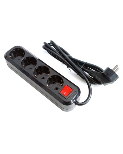 SP4B-318. Сетевой фильтр 4 розетки, 1,8м черный. 5bites в Нижневартовске