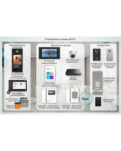 ДМФ-004. IP-домофонные системы BAS-IP. BAS-IP в Нижневартовске