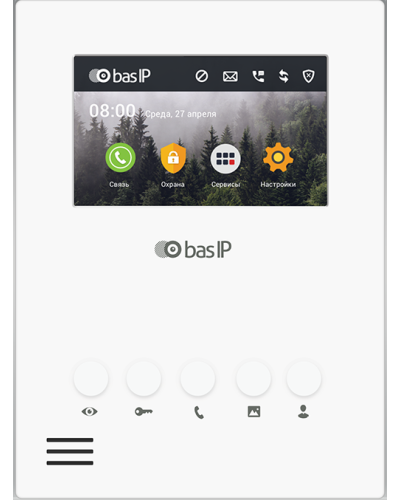 AU-04LA (AU-04L) WHITE. Монитор IP-домофона. BAS-IP в Нижневартовске