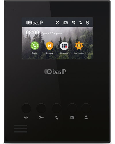 AU-04LA (AU-04L) BLACK. Монитор IP-домофона. BAS-IP в Нижневартовске