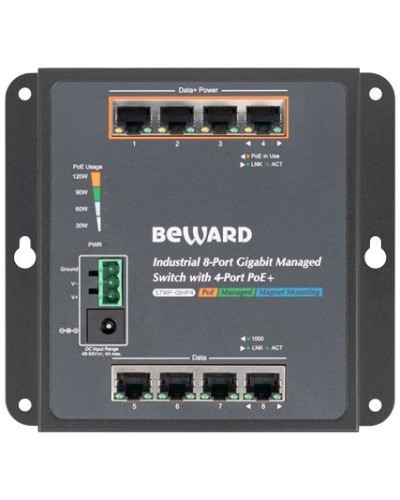 STWP-08HP4. Коммутатор 8-портовый. Beward в Нижневартовске