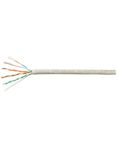 UTP-4P-Cat.5e-SOLID-GY-LIGHT-100 (9995c-5). Кабель «витая пара» (LAN) для структурированных систем связи. CABEUS в Нижневартовске
