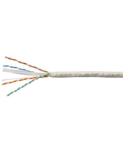 UTP-4P-Cat.6-SOLID-LSZH-WH (11871c-5). Кабель «витая пара» (LAN) для структурированных систем связи. CABEUS в Нижневартовске