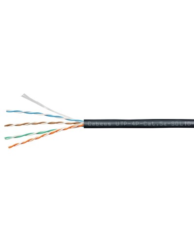 UTP-4P-Cat.5e-SOLID-OUT-PE-UV (11246c). Кабель «витая пара» (LAN) для структурированных систем связи. CABEUS в Нижневартовске
