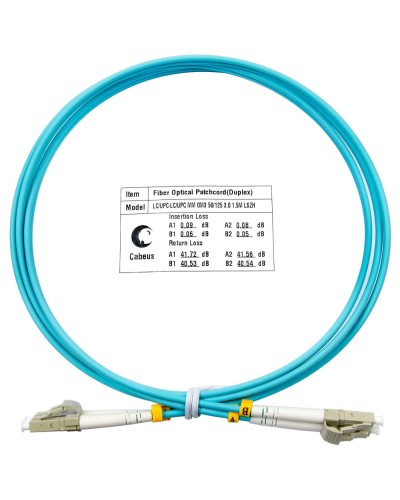 FOP-50-LC-LC-1,5m (7337c). Патч-корд оптический. CABEUS в Нижневартовске