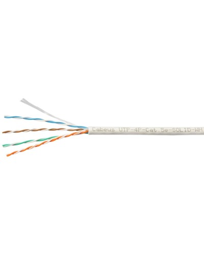 UTP-4P-Cat.5e-SOLID-WH-100 (7471c-5). Кабель «витая пара» (LAN) для структурированных систем связи. CABEUS в Нижневартовске