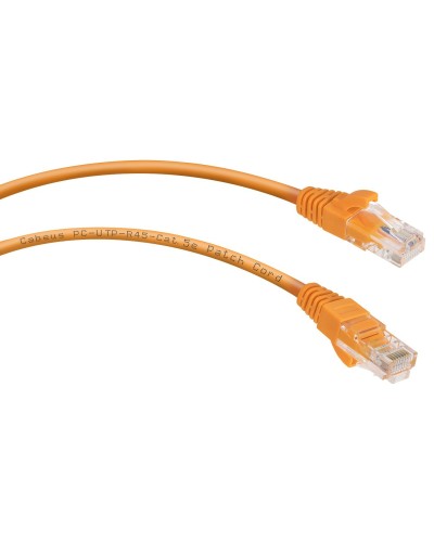 PC-UTP-RJ45-Cat.5e-3m-OR (7685c), оранжевый. Патч-корд медный. CABEUS в Нижневартовске