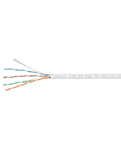 UTP-4P-Cat.5e-SOLID-LSZH-WH (9782c). Кабель «витая пара» (LAN) для структурированных систем связи. CABEUS в Нижневартовске