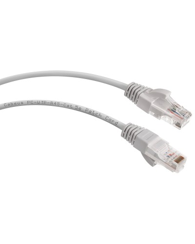 PC-UTP-RJ45-Cat.5e-1m-LSZH (8863c), серый. Патч-корд медный. CABEUS в Нижневартовске