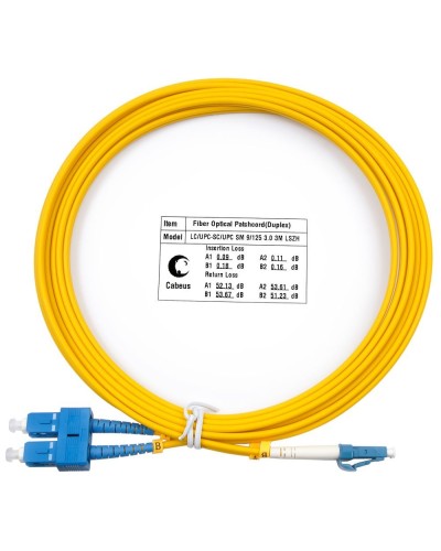 FOP(d)-9-LC-SC-1m (7352c). Патч-корд оптический. CABEUS в Нижневартовске