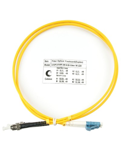 FOP(d)-9-LC-ST-1m (7524c). Патч-корд оптический. CABEUS в Нижневартовске