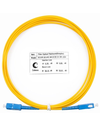 FOP(s)-9-SC-SC-1,5m (7384c). Патч-корд оптический. CABEUS в Нижневартовске