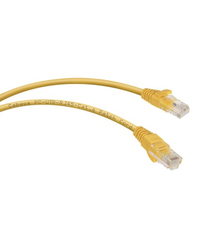 PC-UTP-RJ45-Cat.6-1m-YL (8705c), желтый. Патч-корд медный. CABEUS в Нижневартовске