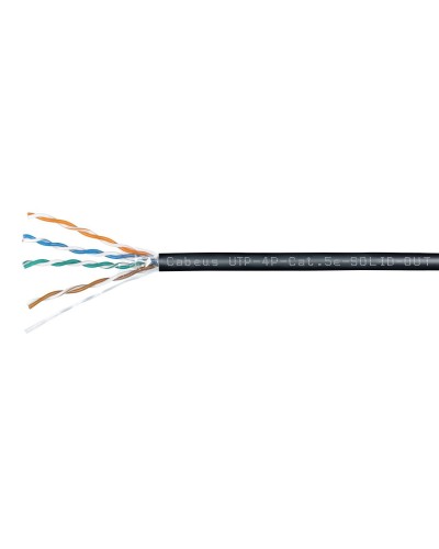 UTP-4P-Cat.5e-SOLID-OUT-LSZH-UV (7172c). Кабель «витая пара» (LAN) для структурированных систем связи. CABEUS в Нижневартовске