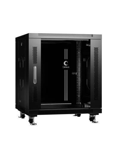 SH-05C-12U60/80-BK (8570c). Шкаф телекоммуникационный 19 напольный 12U. CABEUS в Нижневартовске