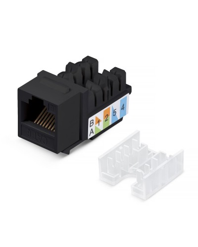 KJ-RJ45-Cat.6-90-SW-BK (10102c). Вставка Keystone Jack RJ-48. CABEUS в Нижневартовске