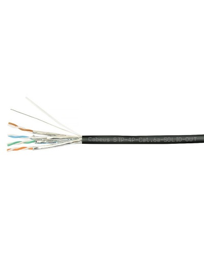 STP-4P-Cat.6a-SOLID-OUT-LSZH-UV (7198c). Кабель «витая пара» (LAN) для структурированных систем связи. CABEUS в Нижневартовске