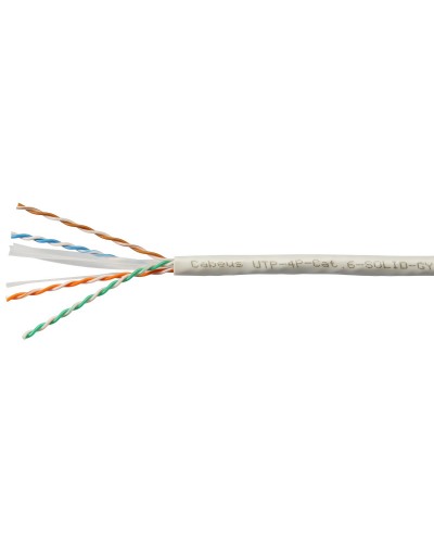 UTP-4P-Cat.6-SOLID-LSLTx-GY-100 (11143c-5). Кабель «витая пара» (LAN) для структурированных систем связи. CABEUS в Нижневартовске
