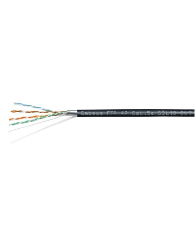 FTP-4P-Cat.5e-SOLID-OUT-LSZH-UV (7176c). Кабель «витая пара» (LAN) для структурированных систем связи. CABEUS в Нижневартовске