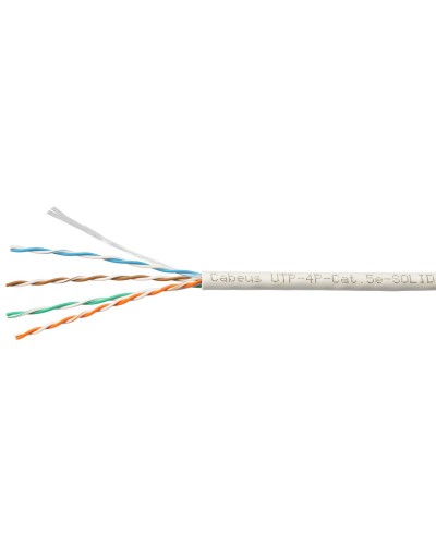 UTP-4P-Cat.5e-SOLID-LSZH-GY-LIGHT (9996c). Кабель «витая пара» (LAN) для структурированных систем связи. CABEUS в Нижневартовске