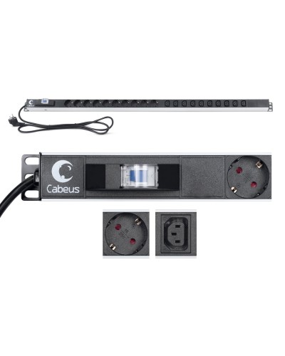 PDU-16-10S-10C13-B (9552c). Блок розеток. CABEUS в Нижневартовске