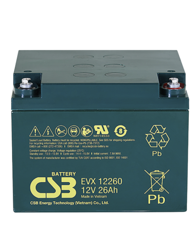 CSB EVX 12260. Аккумулятор герметичный свинцово-кислотный. CSB в Нижневартовске