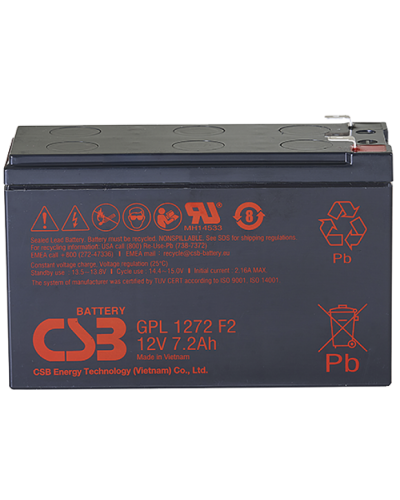 CSB GPL 1272 F2 FR. Аккумулятор герметичный свинцово-кислотный. CSB в Нижневартовске