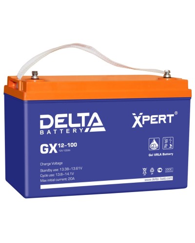 Delta GX 12-100. Аккумулятор герметичный свинцово-кислотный. Delta в Нижневартовске