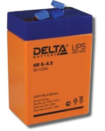 Delta HR 6-4.5. Аккумулятор герметичный свинцово-кислотный. Delta в Нижневартовске