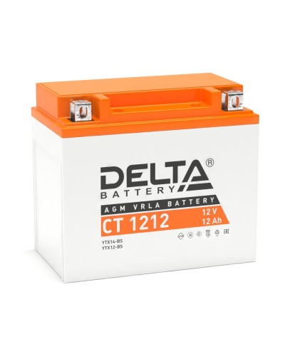 Delta CT 1212. Аккумулятор герметичный свинцово-кислотный стартерный. Delta в Нижневартовске