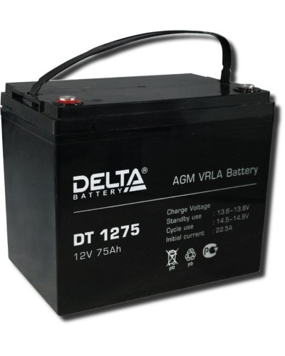 Delta DT 1275. Аккумулятор герметичный свинцово-кислотный. Delta в Нижневартовске