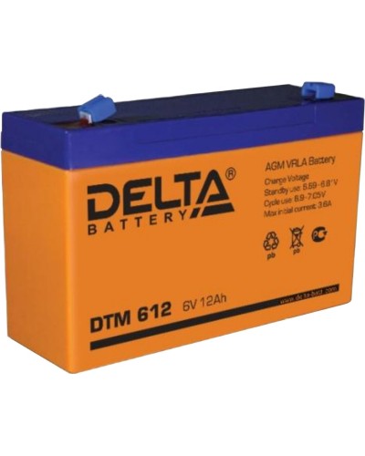 Delta DTM 612. Аккумулятор герметичный свинцово-кислотный. Delta в Нижневартовске