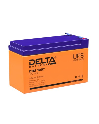 Delta DTM 1207. Аккумулятор герметичный свинцово-кислотный. Delta в Нижневартовске