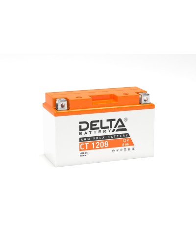 Delta CT 1208. Аккумулятор герметичный свинцово-кислотный стартерный. Delta в Нижневартовске