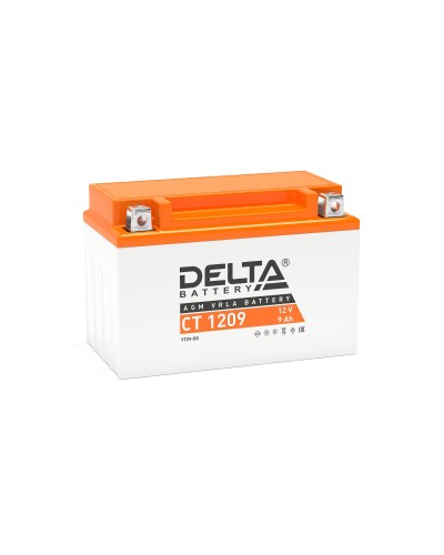 Delta CT 1209. Аккумулятор герметичный свинцово-кислотный стартерный. Delta в Нижневартовске