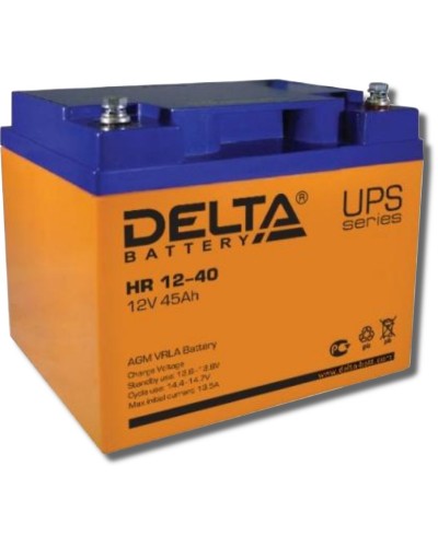 Delta HR 12-40. Аккумулятор герметичный свинцово-кислотный. Delta в Нижневартовске