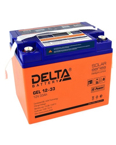 Delta GEL 12-33. Аккумулятор герметичный свинцово-кислотный. Delta в Нижневартовске
