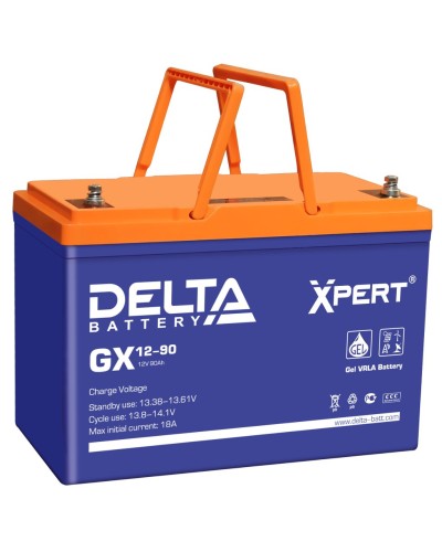 Delta GX 12-90. Аккумулятор герметичный свинцово-кислотный. Delta в Нижневартовске
