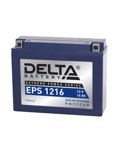Delta EPS 1216. Аккумулятор герметичный свинцово-кислотный стартерный. Delta в Нижневартовске