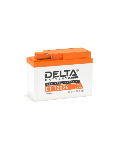 Delta CT 12026. Аккумулятор герметичный свинцово-кислотный стартерный. Delta в Нижневартовске
