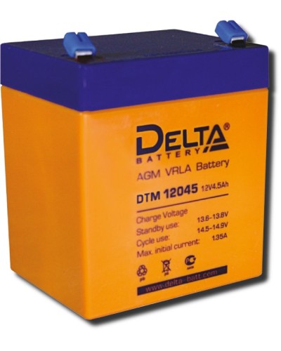 Delta DTM 12045. Аккумулятор герметичный свинцово-кислотный. Delta в Нижневартовске