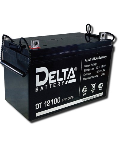 Delta DT 12100. Аккумулятор герметичный свинцово-кислотный. Delta в Нижневартовске