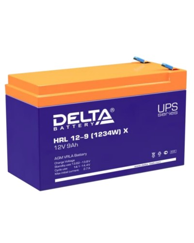 Delta HRL 12-9 X (1234W). Аккумулятор герметичный свинцово-кислотный. Delta в Нижневартовске