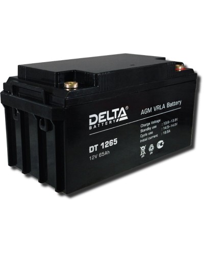 Delta DT 1265. Аккумулятор герметичный свинцово-кислотный. Delta в Нижневартовске