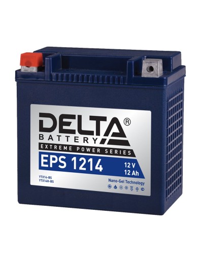 Delta EPS 1214. Аккумулятор герметичный свинцово-кислотный стартерный. Delta в Нижневартовске