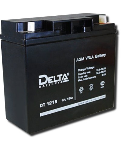 Delta DT 1218. Аккумулятор герметичный свинцово-кислотный. Delta в Нижневартовске