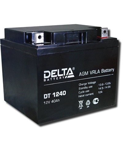 Delta DT 1240. Аккумулятор герметичный свинцово-кислотный. Delta в Нижневартовске