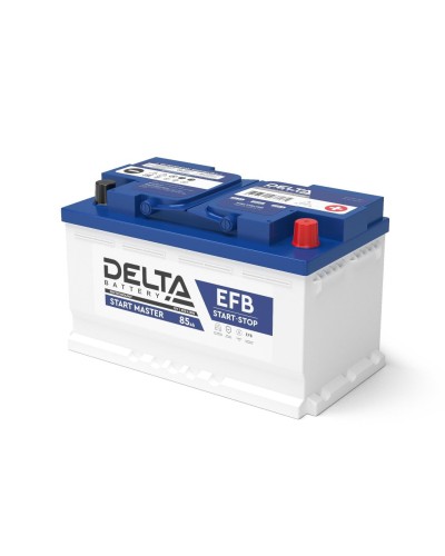 Delta START MASTER EFB 1285 (85 Ah). Аккумулятор автомобильный герметичный свинцово-кислотный. Delta в Нижневартовске