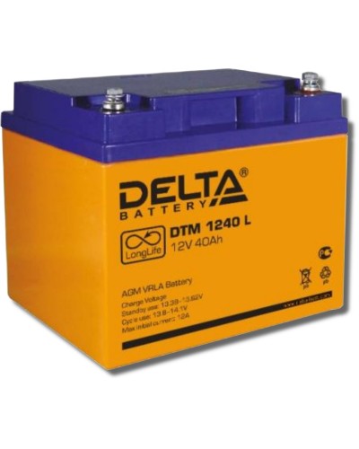 Delta DTM 1240 L. Аккумулятор герметичный свинцово-кислотный. Delta в Нижневартовске