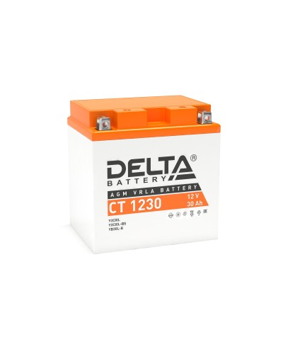 Delta CT 1230. Аккумулятор герметичный свинцово-кислотный стартерный. Delta в Нижневартовске
